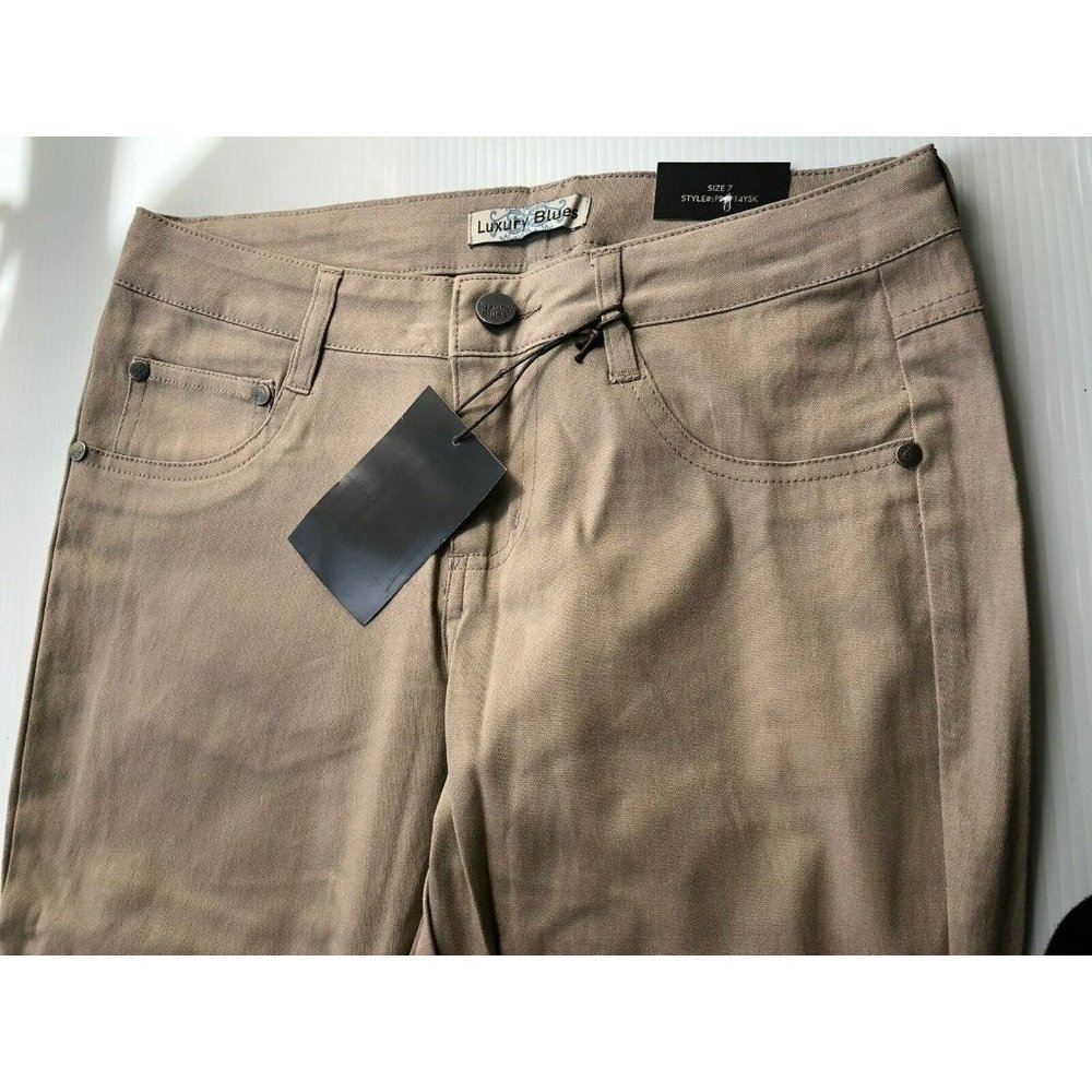 Hybrid & Company Khaki Cotton Skinny Jeggings 7 - Picture 8 of 9